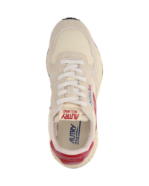 Autry Pink Sneakers Upper: Nylon for men