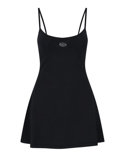 DIESEL Black Dresses Cotton
