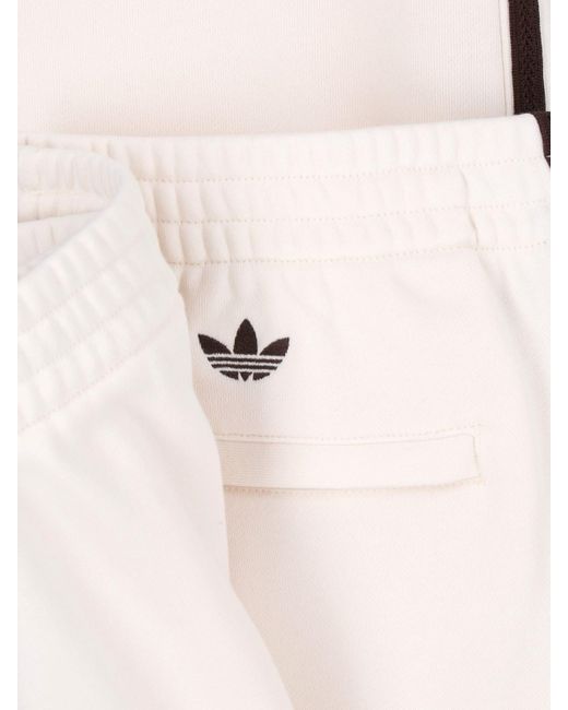Adidas White Logo Track Pants for men
