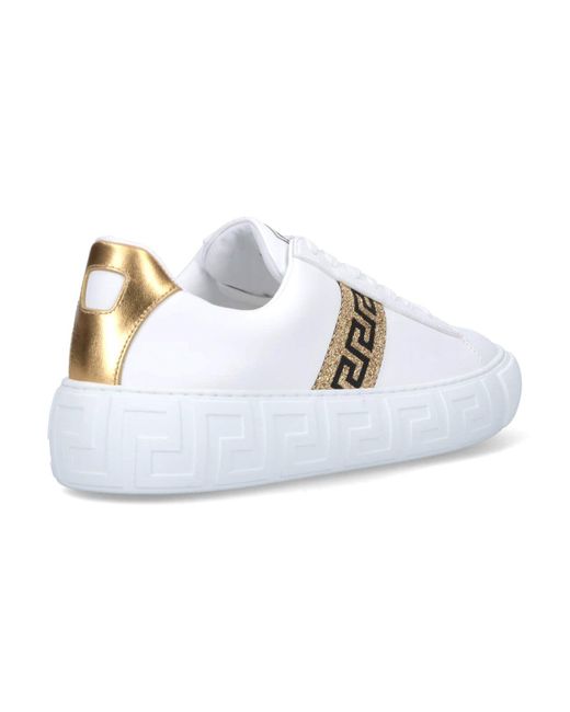Sneakers "Greca" di Versace in White da Uomo