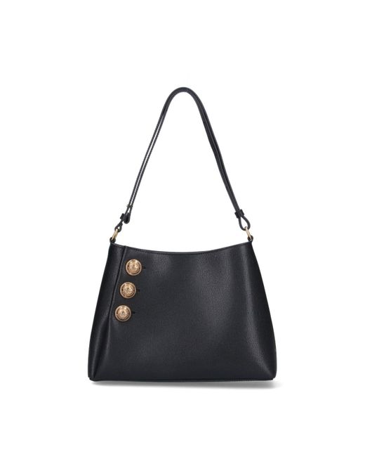 Balmain Black 'Emblème' Shoulder Bag
