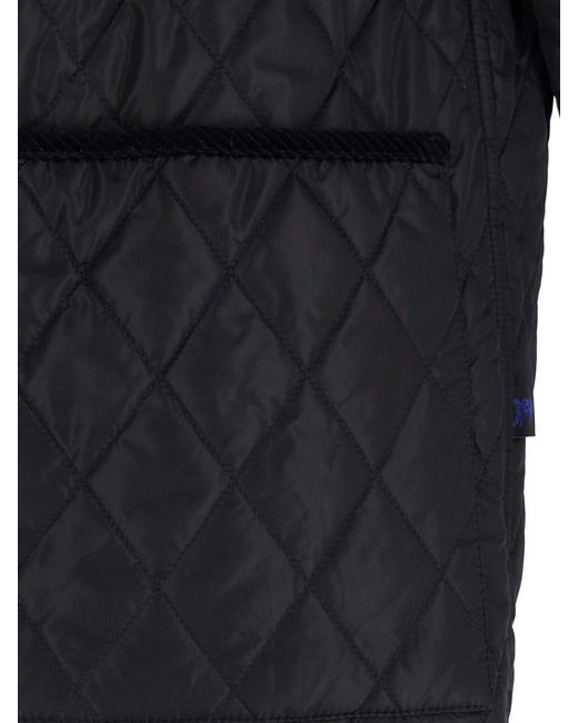 Burberry Blue Diamond Quilted Jacket