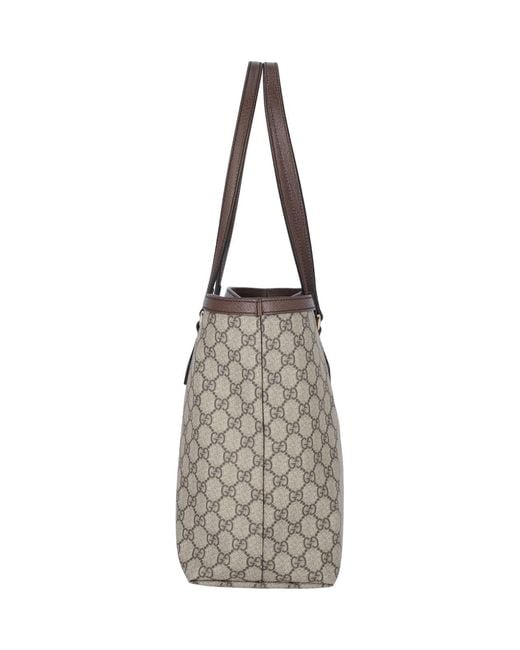 Gucci White Large Tote Bag 'Ophidia'