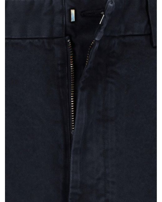 Auralee Blue Straight Pants