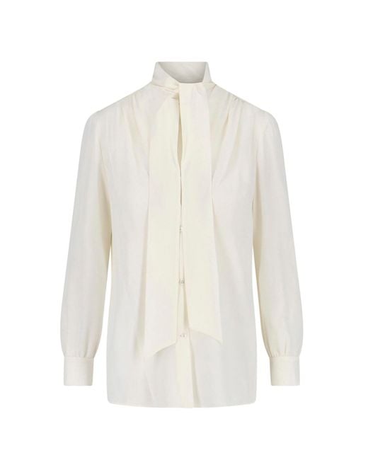 Nili Lotan White Colt Silk Shirt