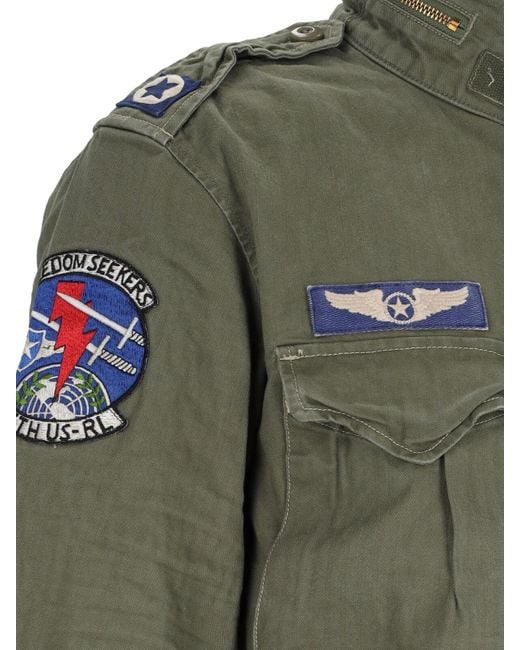 Polo Ralph Lauren Green The Iconic Military Jacket With Logo for men