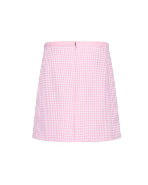 Versace Pink Tweed Mini Skirt