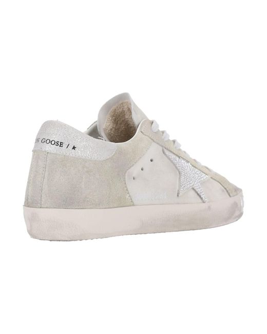 Golden Goose Deluxe Brand White "Super-Star" Sneakers