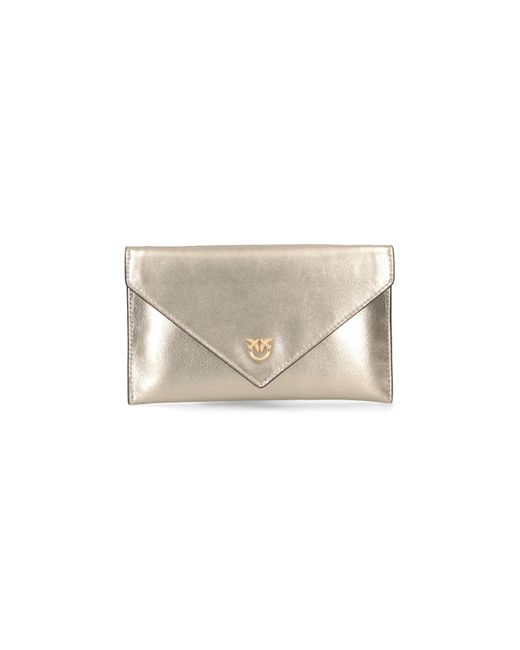 Pouch In Pelle di Pinko in White