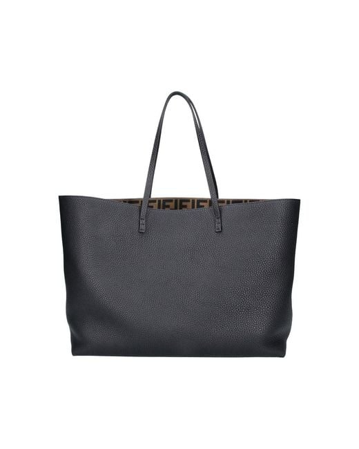 Fendi Black Tote Bag "Roll"
