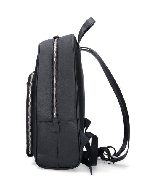 Prada Blue Logo Backpack for men