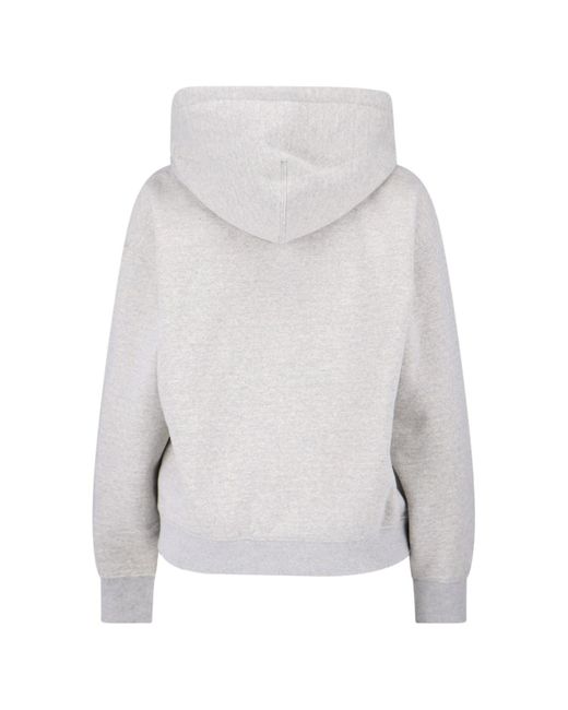 Felpa Cappuccio Logo di Jil Sander in Gray