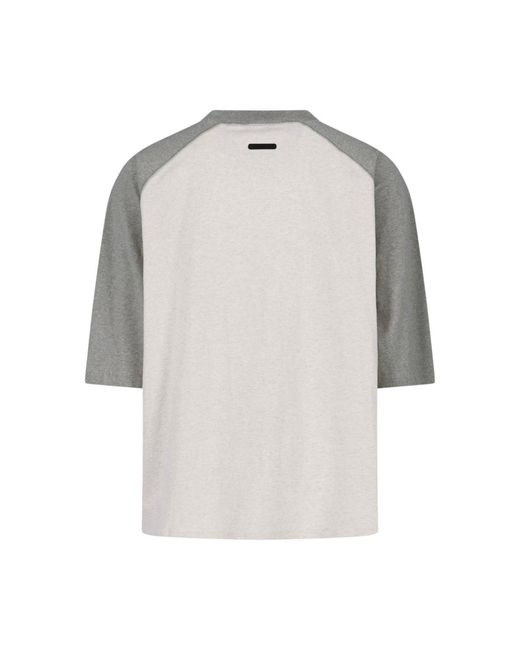 Fear Of God White T-Shirt “Signature Baseball” for men