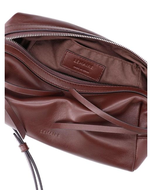 Lemaire Purple Mini Shoulder Bag "Care"