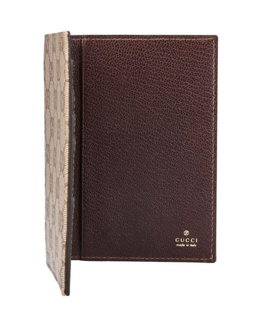 Gucci White Passport Holder Essence Classic" for men