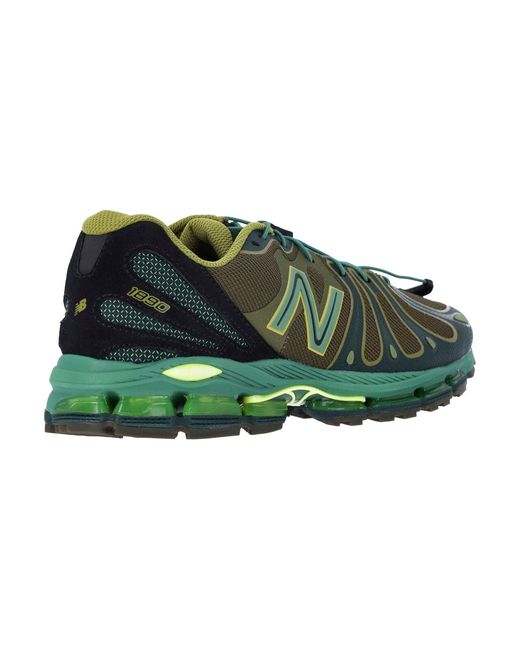 New Balance Green Mesh Sneakers
