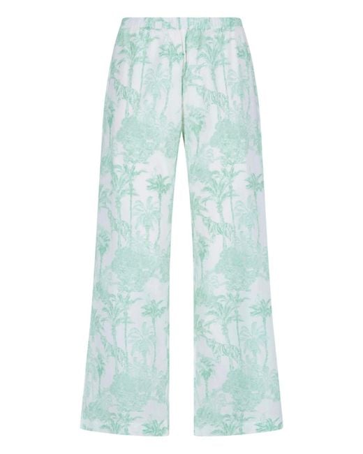 Mc2 Saint Barth Blue Straight Pants