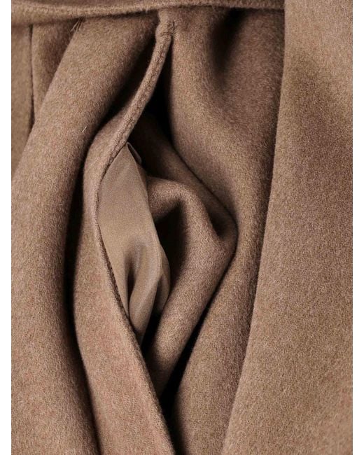 Max Mara Natural Virgin Wool Coat Arona