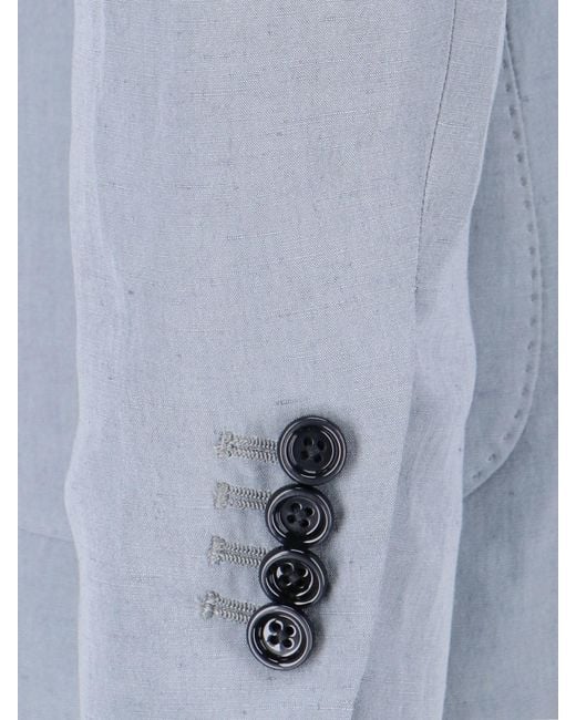 Lardini Blue Double-Breasted Blazer for men