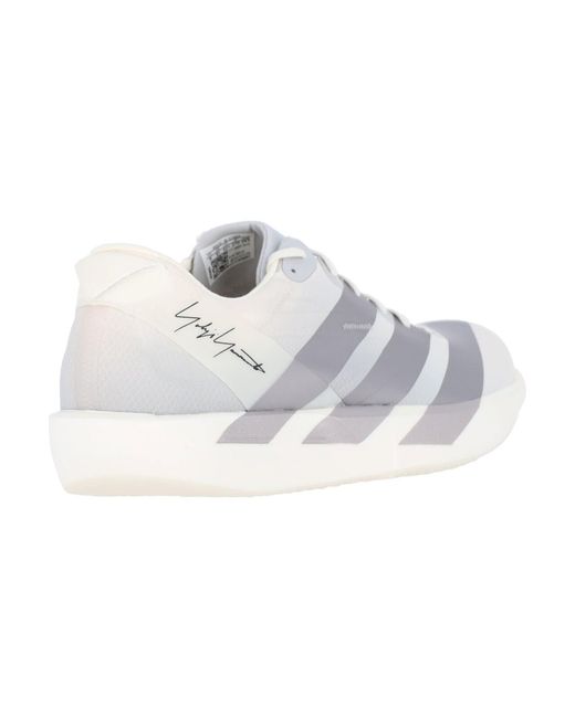 Y-3 White Textile Sneakers