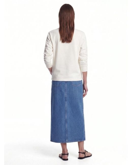Jil Sander White Logo Sweater