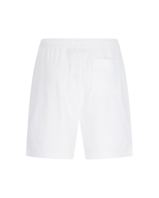 Polo Ralph Lauren White Terry Shorts for men