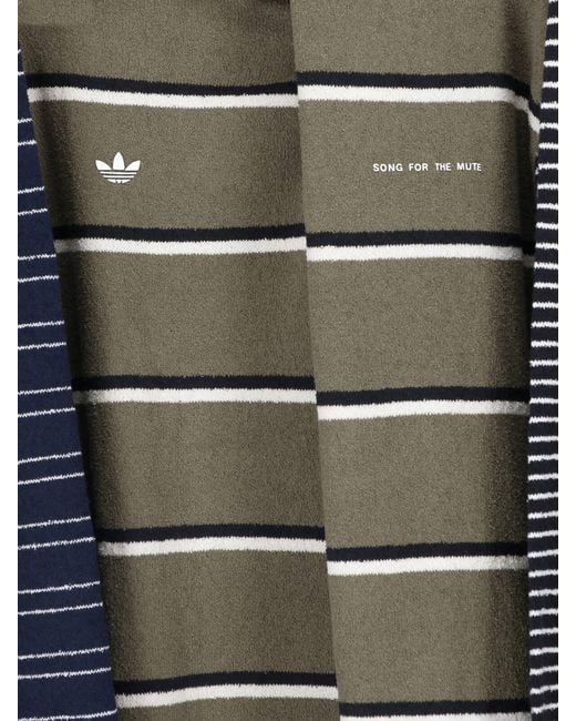 Adidas Gray X Song For The Mute Striped Sweater