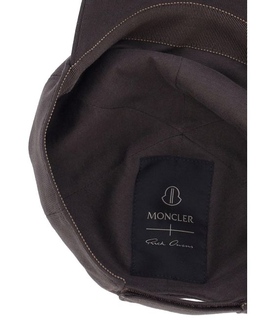Moncler Black Baseball Cap Logo