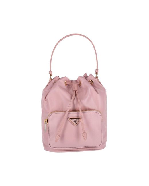 Borsa Secchiello "Duet" di Prada in Pink