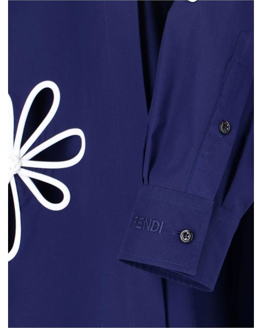 Fendi Blue Shirt