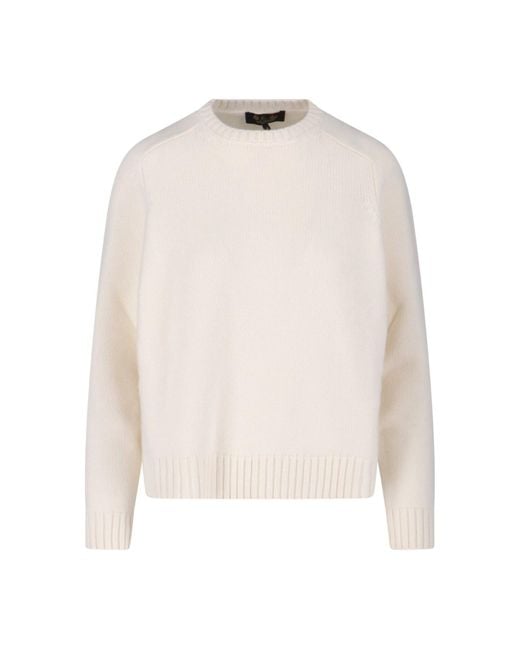 Loro Piana White 'Parksville' Sweater