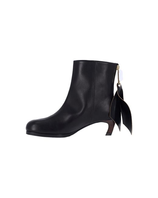Sacai Black Puller Ankle Boots