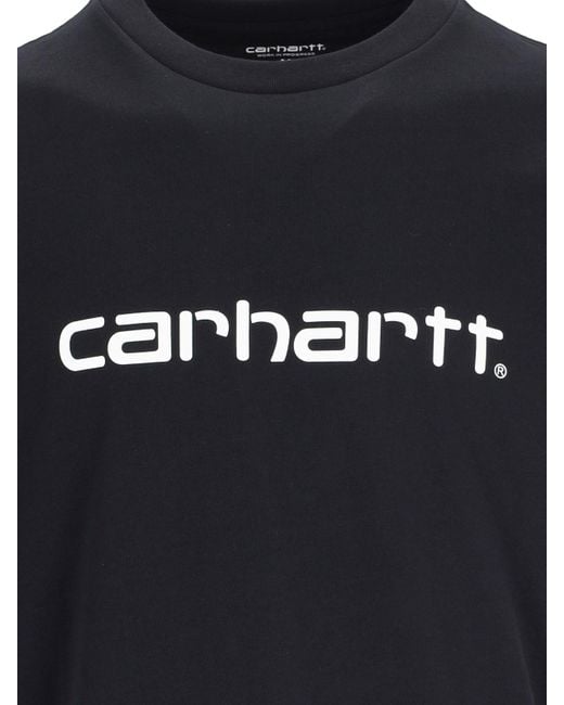 T-Shirt "S/S Script" di Carhartt in Black