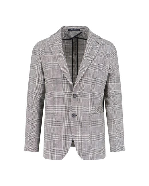 Tagliatore Gray Single-Breasted Blazer for men
