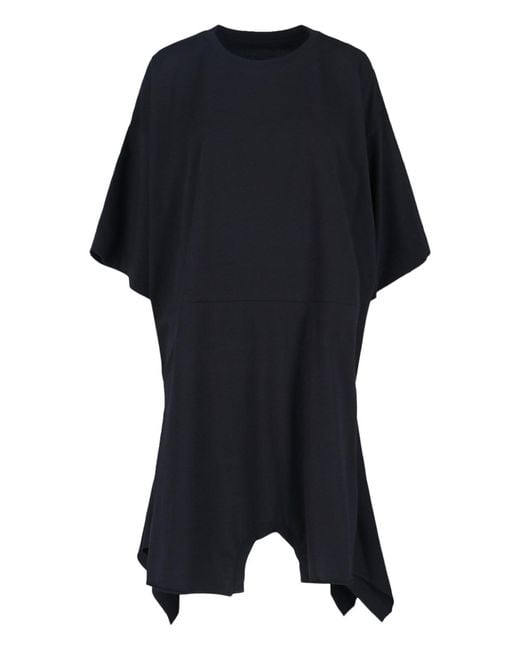 MM6 by Maison Margiela Asymmetrical Dress in Black | Lyst