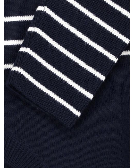 Dolce & Gabbana Blue Virgin Wool Knit Sweater for men