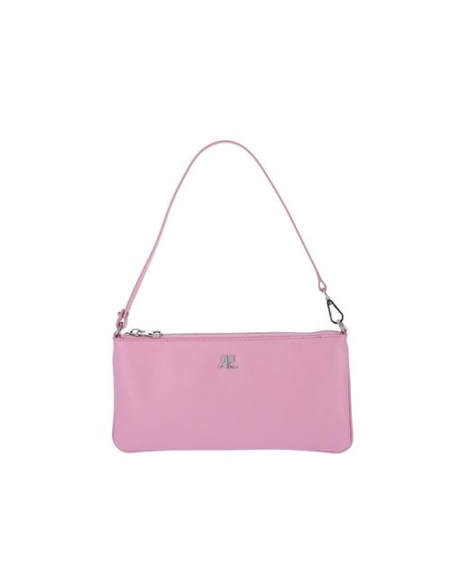 Courreges Pink Logo Pouch
