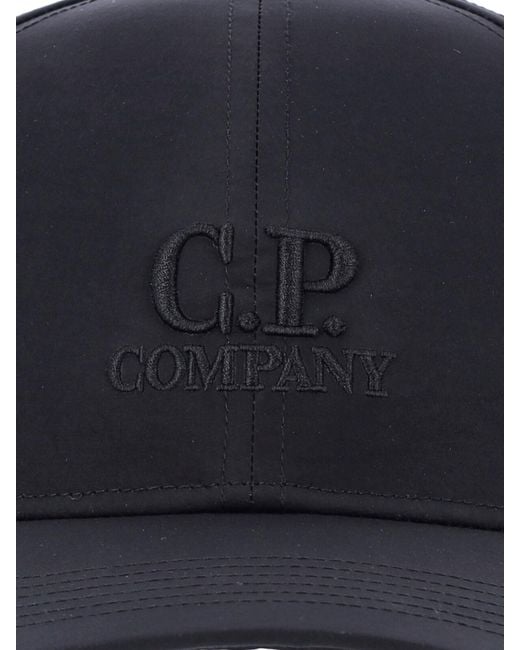 C P Company Blue C. P. Company Lightweight Polyamide Hat for men