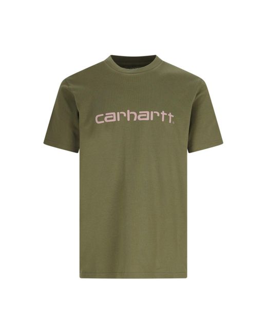 T-Shirt "S/S Script" di Carhartt in Green