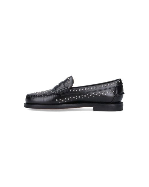 Sebago Black Loafers "Dan Studs"