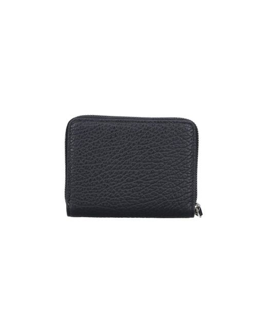 Maison Margiela Black Zip Wallet "Four Stitches"