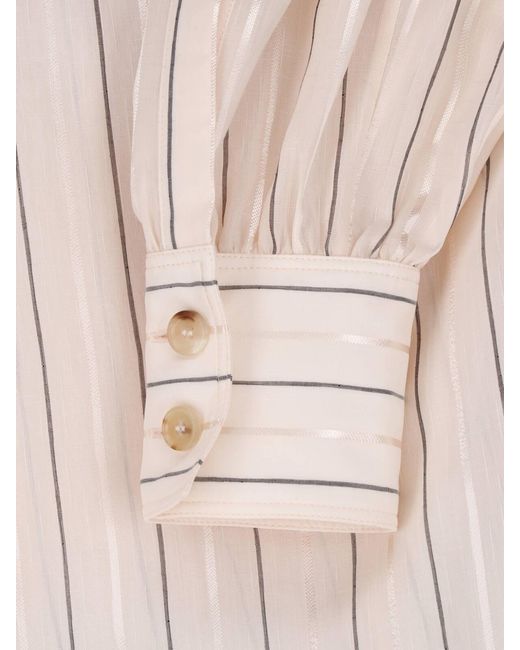 Chloé White Striped Shirt