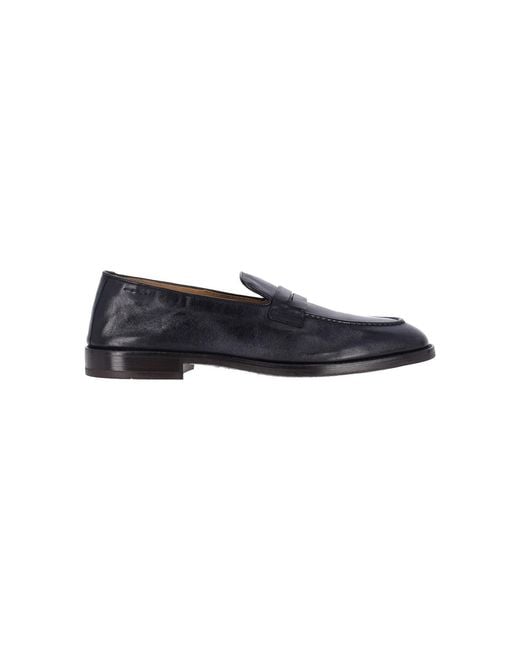 Alexander Hotto Black Leather Loafers for men