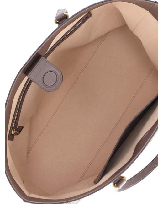 Gucci White Large Tote Bag 'Ophidia'