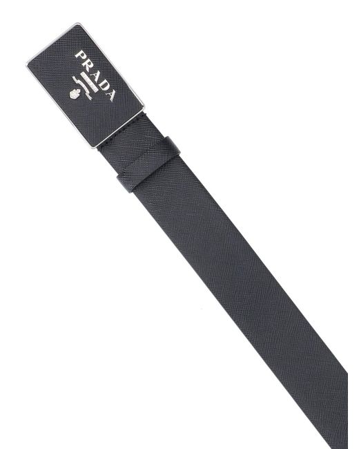 Prada Black Saffiano Belt for men