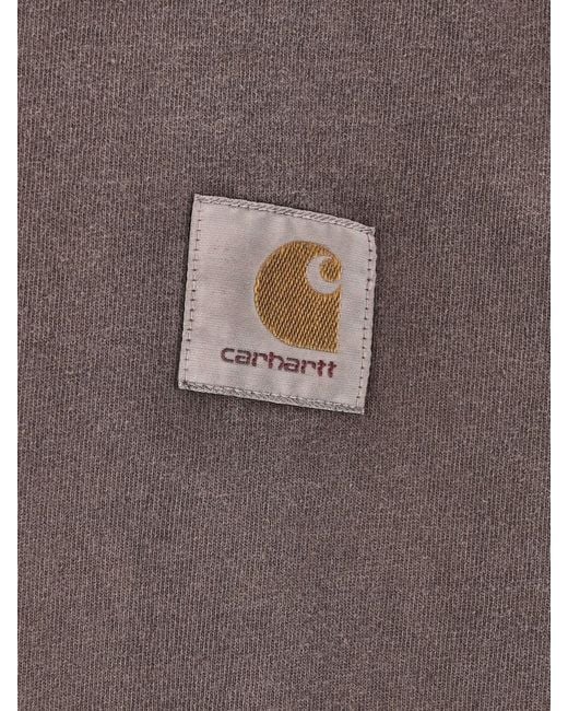 Carhartt Gray T-Shirt “Vista” for men