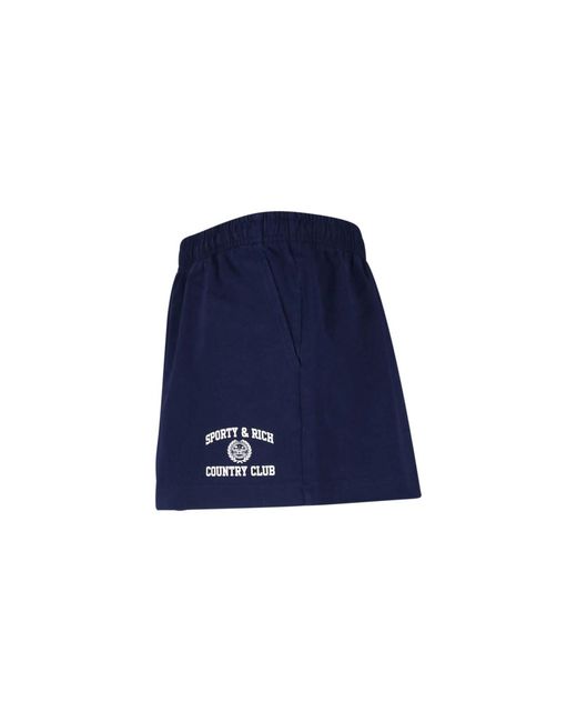Sporty & Rich Blue Sporty-Inspired Tailored Trousers