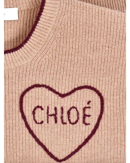 Chloé Pink Wool And Cashmere Sweater