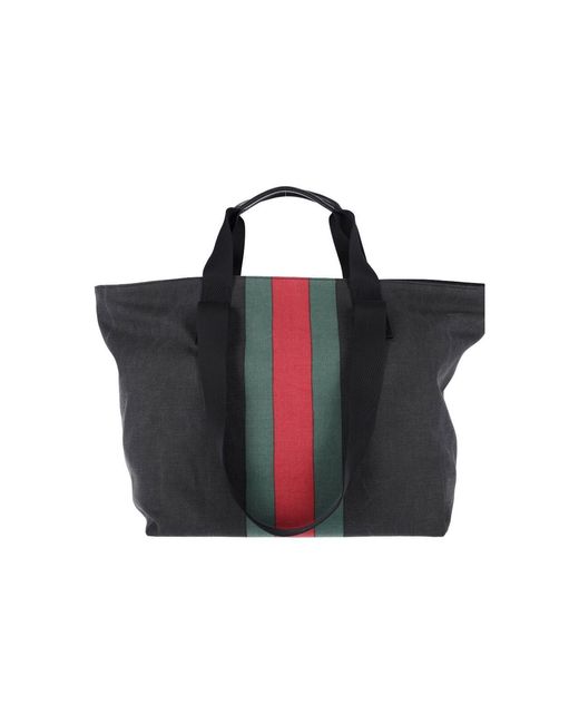 Gucci Blue Medium Tote Bag "Positano" for men