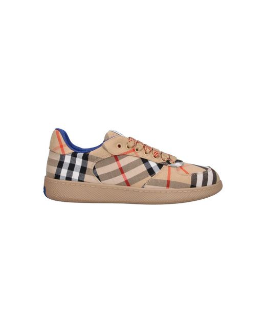 Burberry Natural Sneakers "Terrace Check" for men